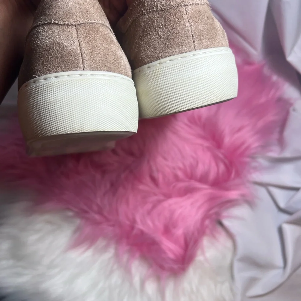 J Slides Women's Tan Slip-On Sneakers